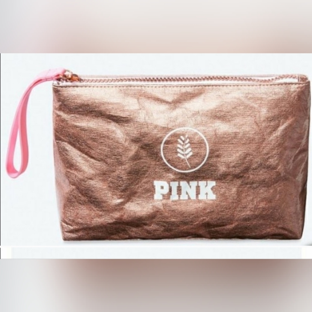 Victoria secrets Pink beauty bag in rose gold